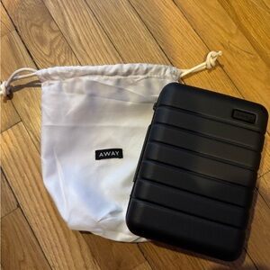 NEW Away travel black mini suitcase luggage toiletry bag accessories NWOT
